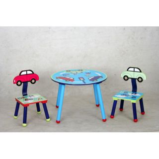 eHemco Kids 3 Piece Table and Chair Set