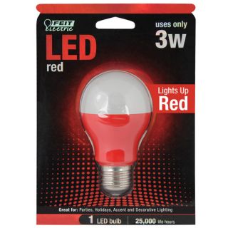 3W Red 120 Volt LED Light Bulb by FeitElectric