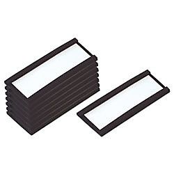 MasterVision Magnetic Data Cards With Blank Inserts Pack Of 10