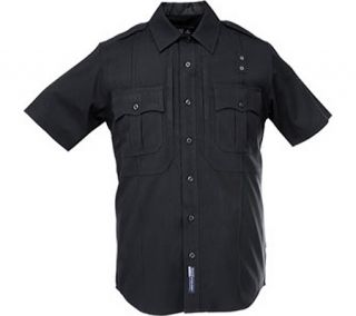 Mens 5.11 Tactical B Class Twill PDU Short Sleeve Shirt   Black
