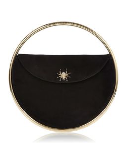 Charlotte Olympia This Is Not A Bag Suede Clutch Bag, Black