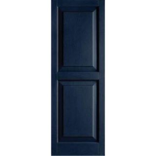 Ekena Millwork 14 1/2 in. x 39 in. Raised Panel Shutters Pair Royal Blue LVP15X039RO