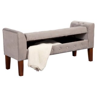 End of Bed Storage Bench   Grey