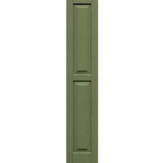 Winworks Wood Composite 12 in. x 64 in. Raised Panel Shutters Pair #660 Weathered Shingle 51264660