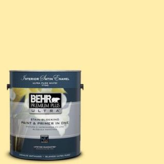 BEHR Premium Plus Ultra 1 gal. #P300 3 Rite of Spring Satin Enamel Interior Paint 775401