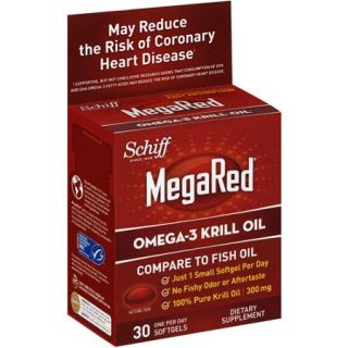 MegaRed Omega 3 Krill Oil 350mg Supplement, 30 Count