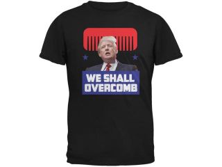 Election 2016 Trump We Shall Overcomb Black Adult T Shirt