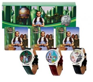 Wizard of_Oz Set of 3 Strap Watches with Gift Boxes —