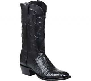 Mens Lucchese Since 1883 Charles 1 Toe Boot   Black Crocodile Belly