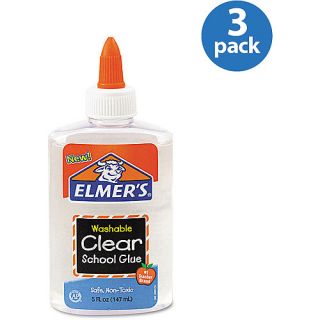 Elmer's Liquid Washable School Glue, 5 oz, 3 Pack