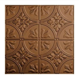 Fasade Traditional 2   2 ft. x 2 ft. Argent Bronze Lay in Ceiling Tile L52 28