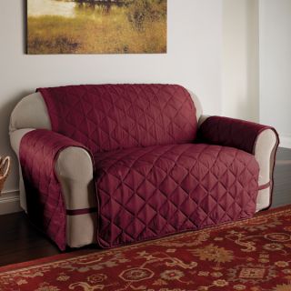 Burgundy Microfiber Ultimate Sofa Protector   Shopping   Big