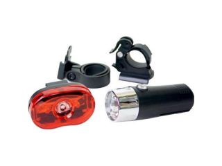 DUO Bicycle Parts BL28400605W Bicycle Light No. 284 006 0.5W 2 Pack, 2 and 3AAA