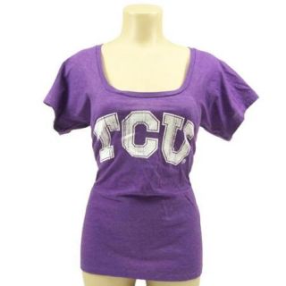 TCU Horned Frogs Official NCAA Medium (Sz. 6 8) Gametime T Shirt by Glitter Gear