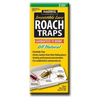 Harris Roach Traps with 25 Irresistible Lures (2 Pack) RTRP