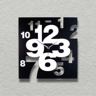 Artistic Clock with Raised and Cut Numbers