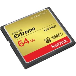SanDisk Sdcfxs 064g a46 Extreme CompactFlash Memory Card, 64GB