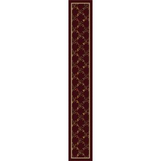 Milliken Red Tufted Runner (Common: 2 ft x 16 ft; Actual: 2.333 ft x 15.5 ft)
