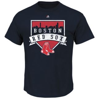 Majestic Boston Red Sox Navy Many Moves Heathered T shirt
