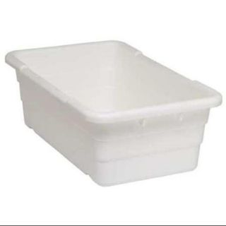Quantum Storage Systems 9.75 gal Capacity, Cross Stacking Tote, White TUB2516 8WT