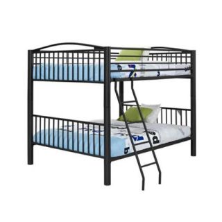 Oh! Home Onyx Heavy Metal Twin Over Full Bunk Bed