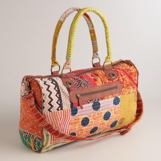 Kantha Patchwork Weekender Bag