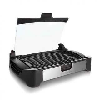 Curtis Stone Nonstick Reversible Grill/Griddle with Glass Lid   7386371