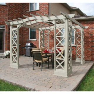 Yardistry Yardistry Arched Roof 8 Ft. H x 14 Ft. W x 12 Ft. D Pergola Kit