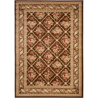Safavieh Lyndhurst Brown and Brown Rectangular Indoor Machine Made Throw Rug (Common: 3 x 5; Actual: 39 in W x 63 in L x 0.42 ft Dia)