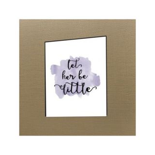 Americanflat Let Her Be Little Watercolor by Amy Brinkman Textual Art