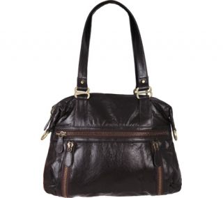 Womens Latico Hazel Gathered Shoulder Bag 7605   Espresso Leather