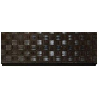 Multy Home Black Rubber 9 in. x 24 in. Square Stair Tread (10  Pack) MT1003498CM