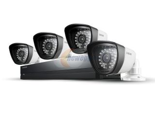 Refurbished: SAMSUNG SDS P3042n 4 Channel 960H Security System w/ 500GB Hard Drive, 4 720TVL  Cameras, and 82' Night Vision