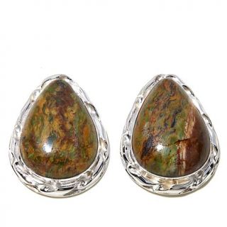Jay King Australian Autumn Opal Sterling Silver Pear Earrings   7816618