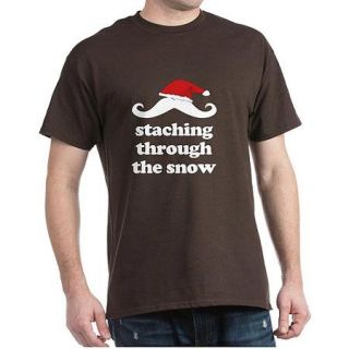 CafePress Big Men's Staching Through the Snow T Shirt