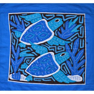 Turtles In Deep Water Mola Textile Art (Panama)  