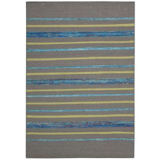 Nourison Spectrum Grey/Turquoise 2 ft. 6 in. x 4 ft. Accent Rug 215895