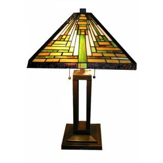 Mission Hand Cut 23 H Table Lamp with Empire Shade by Warehouse of