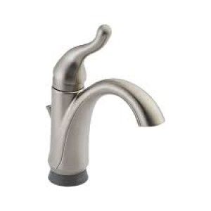 Delta 15960T SS DST Bathroom Faucet, Talbott Single Handle Centerset w/ Touch20 Technology   Stainless Steel