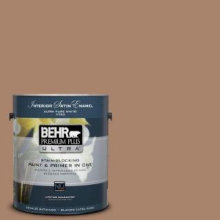 BEHR Premium Plus Ultra 1 gal. #S220 5 Nutshell Satin Enamel Interior Paint 775301