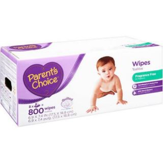 Parent's Choice Fragrance Free Baby Wipes, 800 sheets