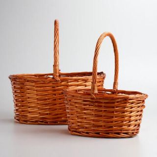 Honey Oval Isabella Baskets