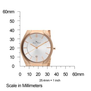 Davos Rose Tone Stainless Steel Silver Tone Dial