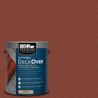 BEHR Premium Textured DeckOver 1 gal. #SC 330 Redwood Wood and Concrete Coating 500501