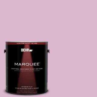 BEHR MARQUEE 1 gal. #M120 3 Pink Wink Flat Exterior Paint 445001