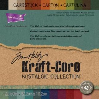 Core'dinations Kraft Core By Tim Holtz 6"X6" 48/Sheets Nostalgic