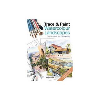 Trace & Paint Watercolour Landscapes (Paperback)