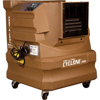 Port-A-Cool Cyclone 2000 Evaporative Cooler — 2,000 CFM, 10-Gallon Capacity, Sienna, Model# PACCYC02A