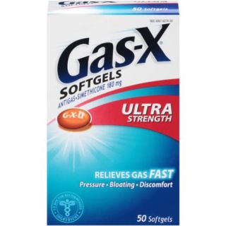 Gas X Gas Relief Aid Antigas Simethicone Softgels, Ultra Strength, 180mg, 50 Softgels