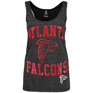 Atlanta Falcons Womens Black End Around Tri Blend Tank Top